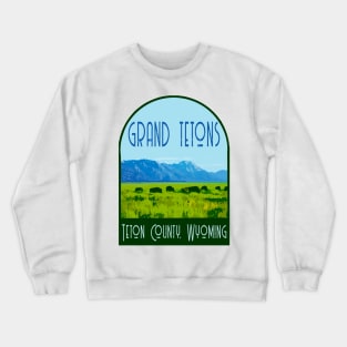 Grand Tetons Decal Crewneck Sweatshirt